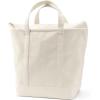 Lands’ End Zip Top Canvas Tote Bag(Natural/Natural)