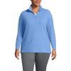 Lands’ End Anyweather Fleece Quarter Zip Pullover(Fresh Blue)