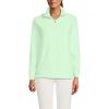 Lands’ End Anyweather Fleece Quarter Zip Pullover(Icy Mint Green)