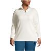 Lands’ End Anyweather Fleece Quarter Zip Pullover(Ivory)