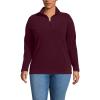 Lands’ End Anyweather Fleece Quarter Zip Pullover(Lush Burgundy)