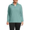 Lands’ End Anyweather Fleece Quarter Zip Pullover(Mint Sky)