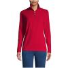 Lands’ End Anyweather Fleece Quarter Zip Pullover(Rich Red)