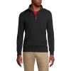 Lands’ End Bedford Rib Quarter Zip Pullover Sweater(Black)