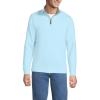 Lands’ End Bedford Rib Quarter Zip Pullover Sweater(Light Blue Sky)