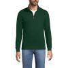 Lands’ End Bedford Rib Quarter Zip Pullover Sweater(Pine Valley)