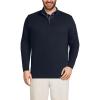 imageLands End Bedford Rib Quarter Zip Pullover SweaterRadiant Navy