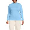 Lands’ End Lightweight Jersey Long Sleeve Turtleneck(Bermuda Blue)