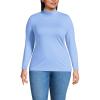 Lands’ End Lightweight Jersey Long Sleeve Turtleneck(Clear Blue Sky)