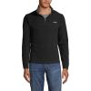 Lands’ End Men’s Anyweather Fleece Quarter Zip Pullover(Black)