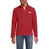 Lands’ End Men’s Anyweather Fleece Quarter Zip Pullover(Dark Granite Red)
