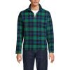 Lands’ End Men’s Anyweather Fleece Quarter Zip Pullover(Navy/Green Blackwatch)