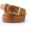 Lands’ End Men’s Classic Leather Chino Belt(Chestnut)