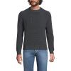Lands’ End Men’s Drifter Cotton Crewneck Sweater(Dark Charcoal Heather)