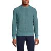Lands’ End Men’s Drifter Cotton Crewneck Sweater(Tourmaline)