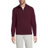 Lands’ End Men’s Fine Gauge Cashmere Quarter Zip(Lush Burgundy)