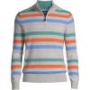 Lands’ End Men’s Fine Gauge Cashmere Quarter Zip(Multi-color)