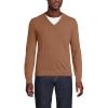Lands’ End Men’s Fine Gauge Cashmere V-Neck Sweater(Fresh Nutmeg Heather)