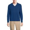 Lands’ End Men’s Fine Gauge Cashmere V-Neck Sweater(Northern Sky Heather)