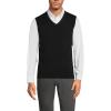 Lands’ End Men’s Fine Gauge Cotton Vest(Black)