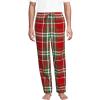 Lands’ End Men’s Flannel Pajama Pants(Compass Red/Emerald Plaid)