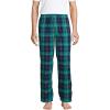 Lands’ End Men’s Flannel Pajama Pants(Green/Navy/Heritage Red Plaid)