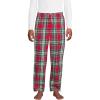 Lands’ End Men’s Flannel Pajama Pants(Heritage Red Plaid)