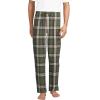 Lands’ End Men’s Flannel Pajama Pants(River Stone Green Plaid)