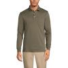 Lands’ End Men’s Long Sleeve American-Grown Supima Cotton Polo Shirt with Pocket(Forest Moss)
