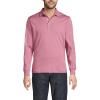 Lands’ End Men’s Long Sleeve American-Grown Supima Cotton Polo Shirt(Soft English Rose)