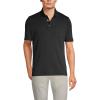 Lands’ End Men’s Premium American-Grown Supima Cotton Polo Shirt, Short Sleeve, Pocket – Big & Tall(Black)