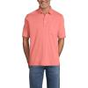 Lands’ End Men’s Premium American-Grown Supima Cotton Polo Shirt, Short Sleeve, Pocket – Big & Tall(Coral Clay)