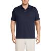 Lands’ End Men’s Premium American-Grown Supima Cotton Polo Shirt, Short Sleeve, Pocket – Big & Tall(Radiant Navy)