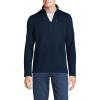 Lands’ End Men’s Quarter Zip Sweater Fleece(Radiant Navy Heather)