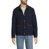 Lands’ End Men’s Reversible Insulated Barn Jacket(Radiant Navy/Navy Plaid)