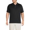 Lands’ End Men’s Short Sleeve American-Grown Supima Cotton Polo Shirt(Black)