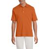 Lands’ End Men’s Short Sleeve American-Grown Supima Cotton Polo Shirt(Desert Clay)