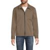 Lands’ End Men’s Squall Mac Rain Jacket(Vintage Taupe)