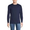 Lands’ End Men’s Super-T Long Sleeve T-Shirt(Radiant Navy)