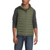 Lands’ End Men’s Wanderweight Ultralight Packable Down Vest(River Stone Green)