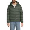 Lands’ End Men’s Wanderweight Ultralight Packable Hooded Down Jacket(Darkest Olive)