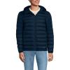 Lands’ End Men’s Wanderweight Ultralight Packable Hooded Down Jacket(Radiant Navy)