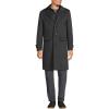 Lands’ End Men’s Wool Blend Top Coat(Dark Charcoal Heather)