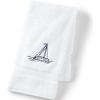 Lands’ End Seasonal Embroidered Festive Tree Bath- Hand Towel(Sailboat)