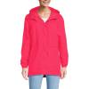 Lands’ End Squall Packable Waterproof Raincoat(Coral Rose)