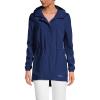 Lands’ End Squall Packable Waterproof Raincoat(Deep Sea Navy)
