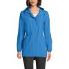 Lands’ End Squall Packable Waterproof Raincoat(Muted Cobalt Blue)