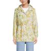 Lands’ End Squall Packable Waterproof Raincoat(Pale Yellow/Ivory Tulip)