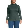 Lands’ End Women’s American-Grown Supima Cotton Fitted Long Sleeve Turtleneck(Evening Forest)