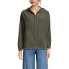 Lands’ End Women’s Anyweather RainDefense Fleece Full Zip Jacket(Forest Moss)